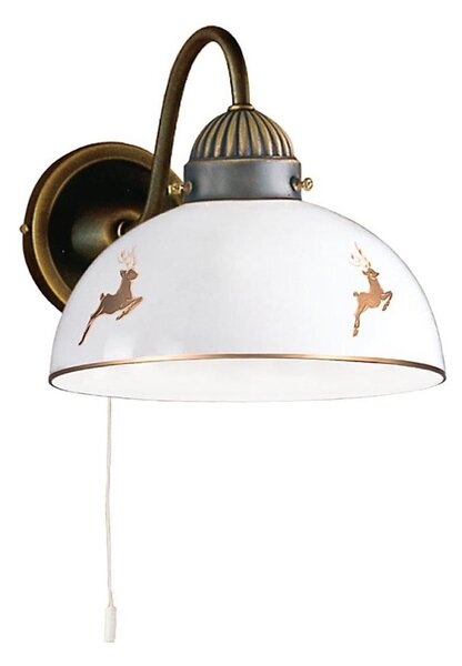 Kolarz 731.61.150 - Lampada da parete NONNA 1xE27/75W/230V con corna di cervo, finitura rose gold
