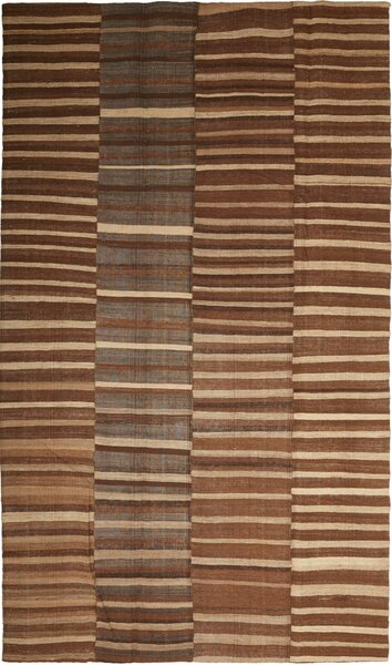 Tappeto Patch Persia Astratto Marrone Beige 197x337 Cm