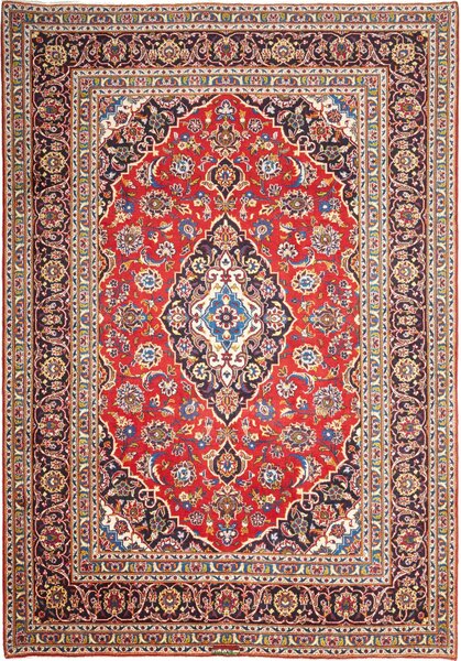 Tappeto Ardakan Persia Medaglione Rosso Blu 200x285 Cm