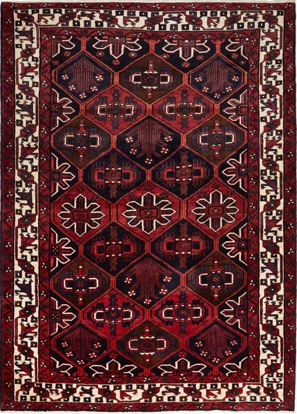 Tappeto Lori Persia Geometrico Rosso Blu 207x283 Cm