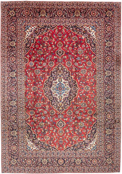 Tappeto Ardakan Persia Medaglione Rosso Blu 243x348 Cm