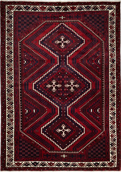 Tappeto Lori Persia Geometrico Rosso Blu 222x310 Cm