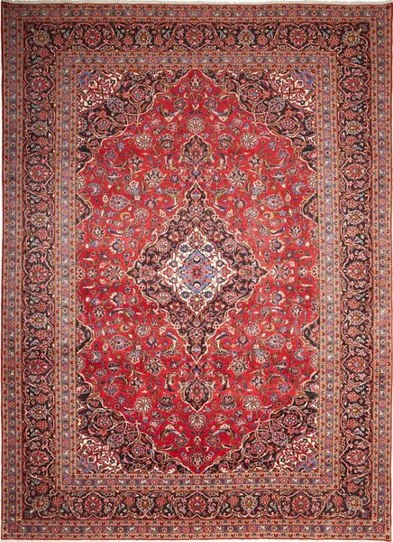 Tappeto Ardakan Persia Medaglione Rosso Blu 300x414 Cm