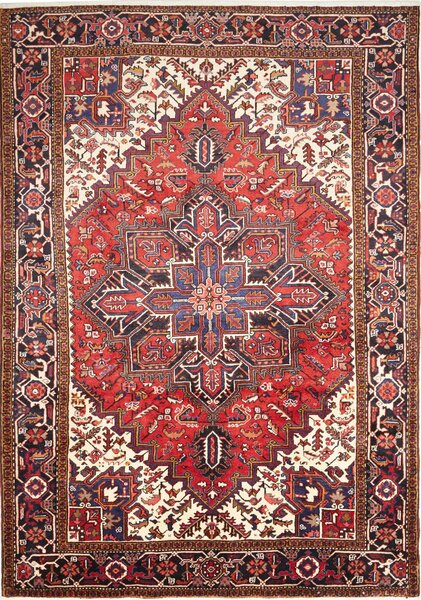 Tappeto Gorawan Persia Geometrico Rosso Blu 207x290 Cm