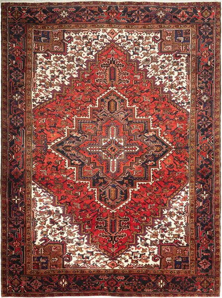 Tappeto Gorawan Persia Geometrico Rosso Blu 245x325 Cm