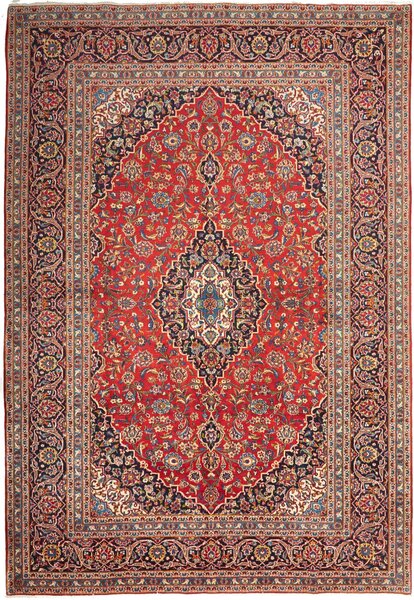 Tappeto Ardakan Persia Medaglione Rosso Blu 247x358 Cm