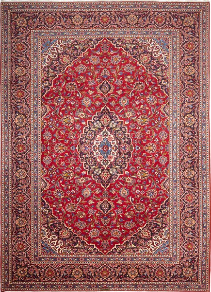 Tappeto Ardakan Persia Medaglione Rosso Blu 240x330 Cm
