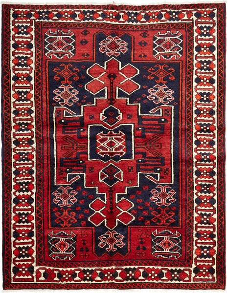 Tappeto Lori Persia Geometrico Rosso Blu 167x210 Cm