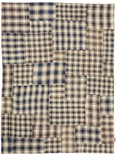 Tappeto Patch Persia Astratto Crema Blu 152x202 Cm
