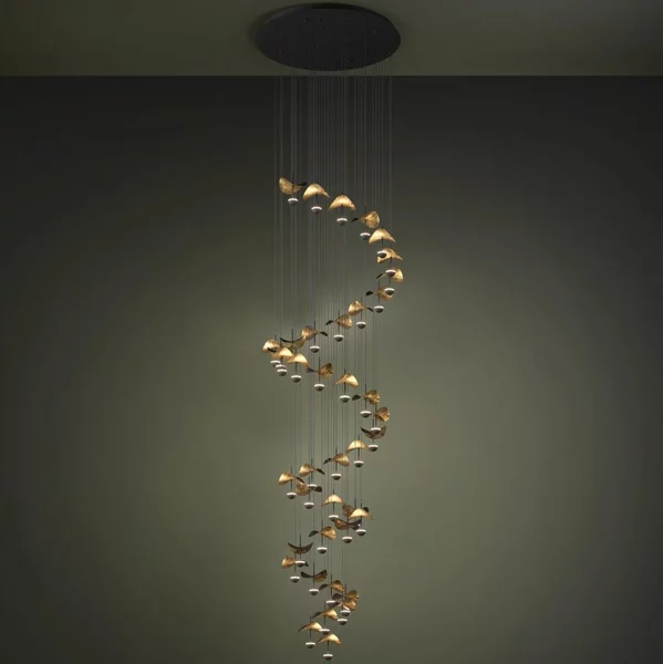 Eglo 390437 - Lampadario dimmerabile a sospensione su cavo DRACERA 40xLED/1,8W/230V nero/oro