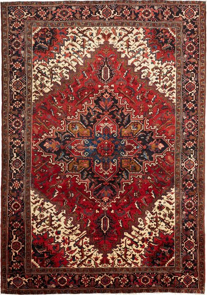Tappeto Gorawan Persia Geometrico Rosso Blu 208x303 Cm