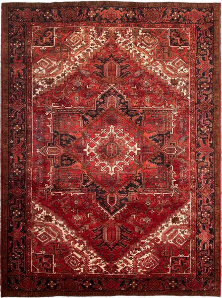 Tappeto Gorawan Persia Geometrico Rosso Blu Scuro 245x330 Cm