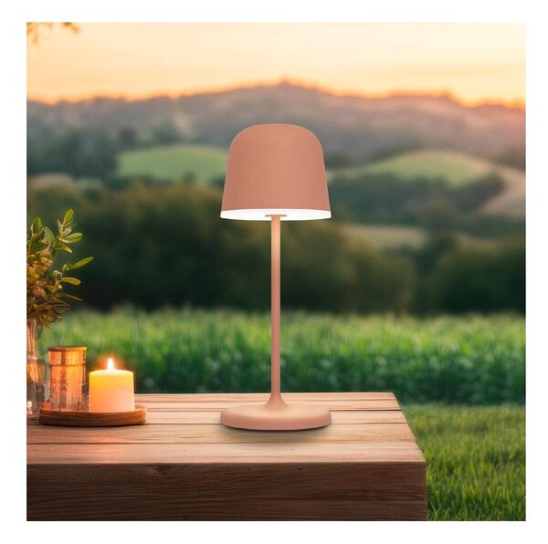 Eglo 901938 - Lampada da tavolo LED ricaricabile dimmerabile per esterni MANNERA-S LED/1,8W/5V IP54 arancione