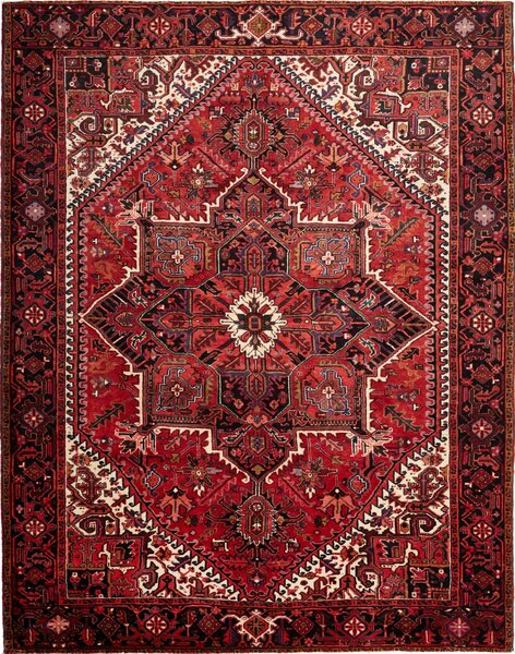 Tappeto Gorawan Persia Geometrico Rosso Blu 260x330 Cm