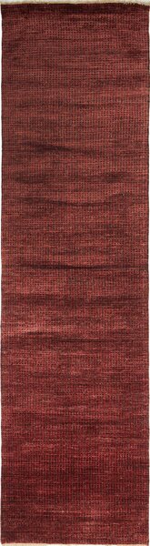Tappeto Shayan Pakistan Astratto Rosso Mattone Sfumato 78x301 Cm
