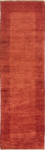 Tappeto Shayan Pakistan Astratto Terracotta Arancio 73x254 Cm