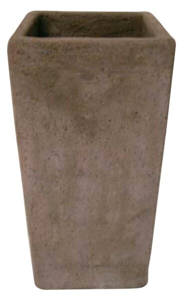 Vaso per piante e fiori Cubo Etrusca in ceramica colore Etrusco H 10 cm, L 10 x P 10 cm