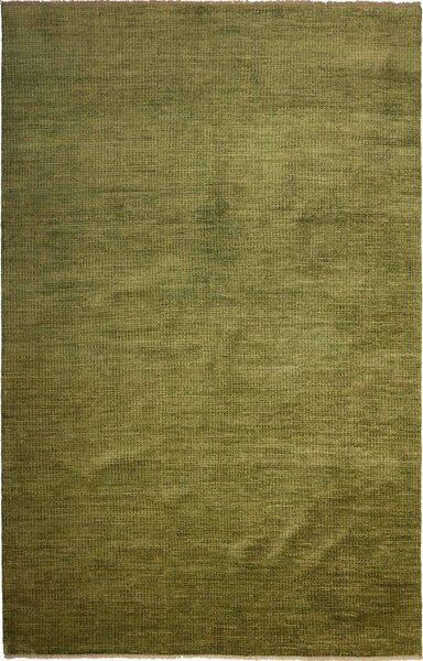 Tappeto Shayan Pakistan Tinta Unita Verde Oliva 169x240 Cm
