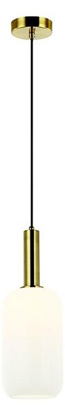 Zambelis 22070 - Lampadario a sospensione con filo 1xE27/40W/230V diametro 15 cm oro