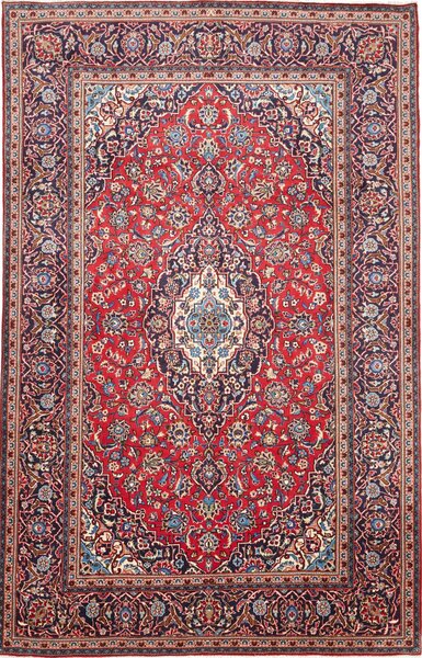 Tappeto Ardakan Persia Medaglione Rosso Blu 200x312 Cm