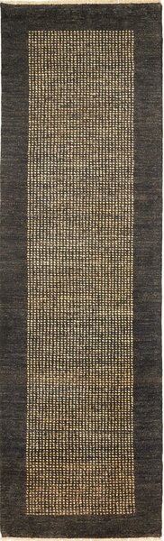 Tappeto Shayan Pakistan Geometrico Grigio Beige 76x253 Cm