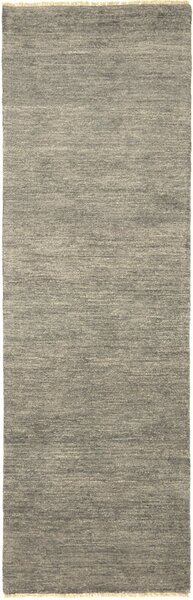 Tappeto Shayan Pakistan Tinta Unita Grigio Naturale 76x247 Cm