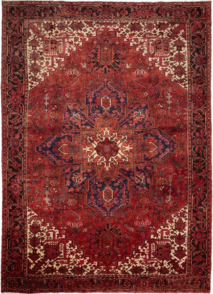 Tappeto Gorawan Persia Medaglione Rosso Blu 256x352 Cm