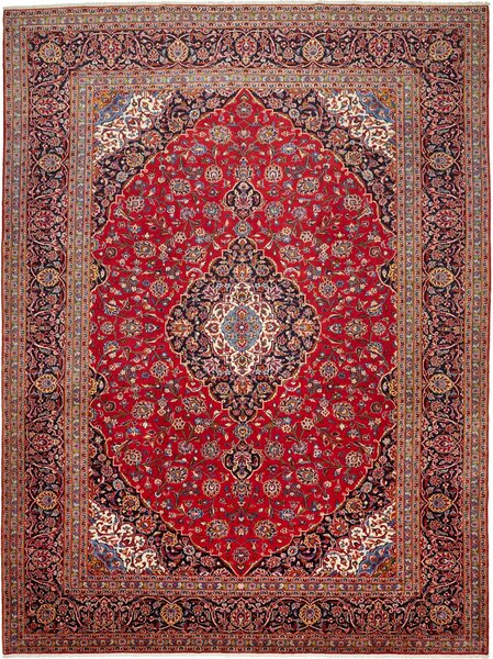Tappeto Ardakan Persia Medaglione Rosso Blu 300x404 Cm