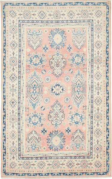Tappeto Kazak Afghanistan Geometrico Pesca Blu 95x155 Cm