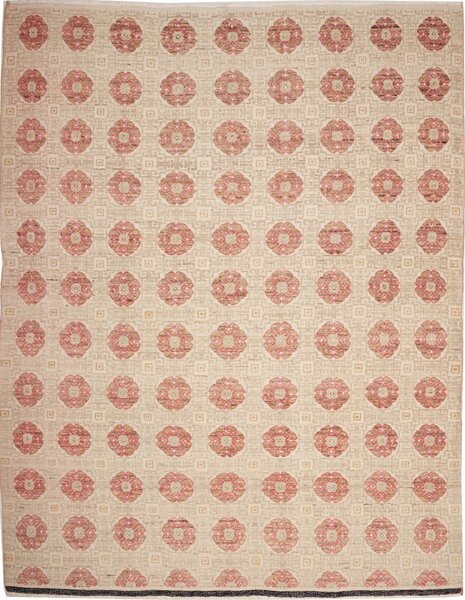 Tappeto African Design Pakistan Geometrico Beige Rosa Antico 235x310 Cm