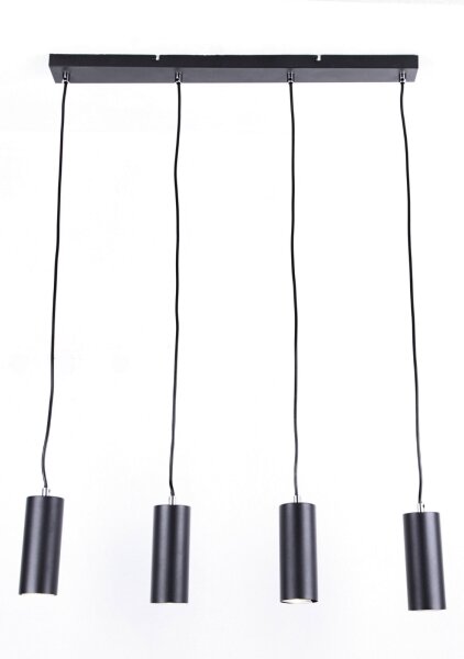 Globo 57911-4HB - Lampadario a sospensione con filo ROBBY 4xGU10/35W/230V nero