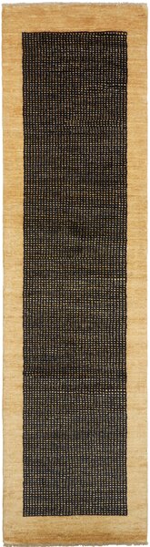 Tappeto Shayan Pakistan Astratto Nero Beige 81x305 Cm