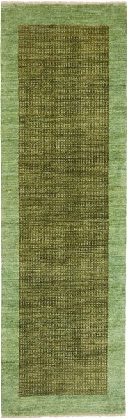 Tappeto Shayan Pakistan Geometrico Verde Oliva Menta 75x258 Cm