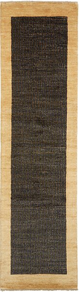 Tappeto Shayan Pakistan Geometrico Beige Nero 79x241 Cm