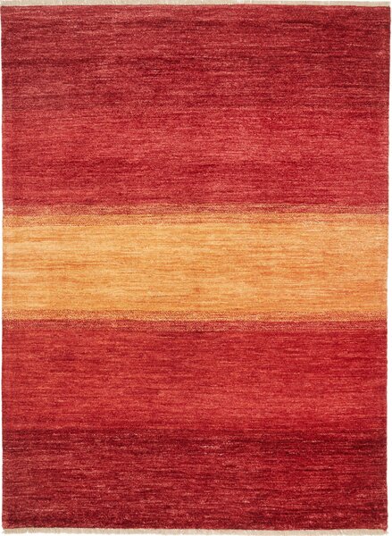Tappeto Shayan Pakistan Astratto Rosso Arancio 150x204 Cm