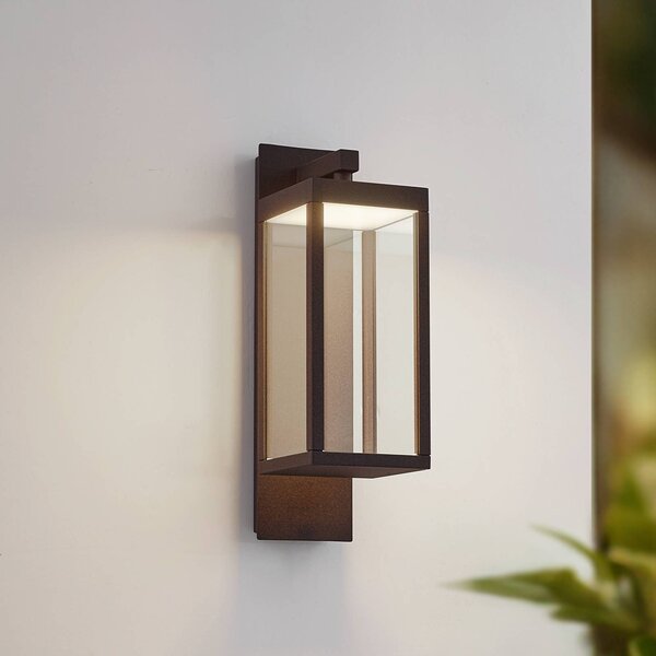 Applique da esterni a LED Ferdinand Lucande, Marrone / Ruggine, Alluminio, Moderno, Applique LED da esterni