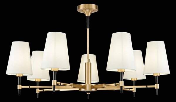 Maytoni Lampadario a soffitto Zaragoza, dimmerabile, Ottone / Oro, Soggiorno / Sala da pranzo, Metallo, Moderno, Lampadario