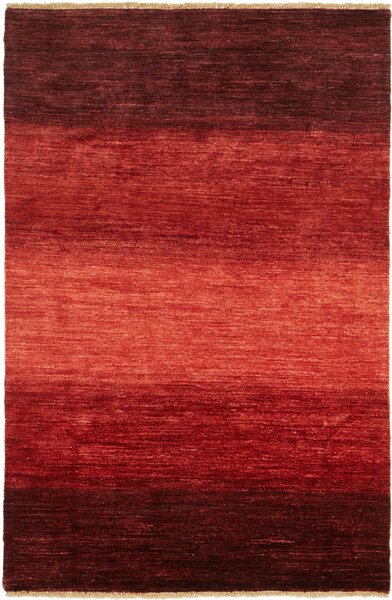 Tappeto Shayan Pakistan Astratto Rosso Bordeaux 123x188 Cm