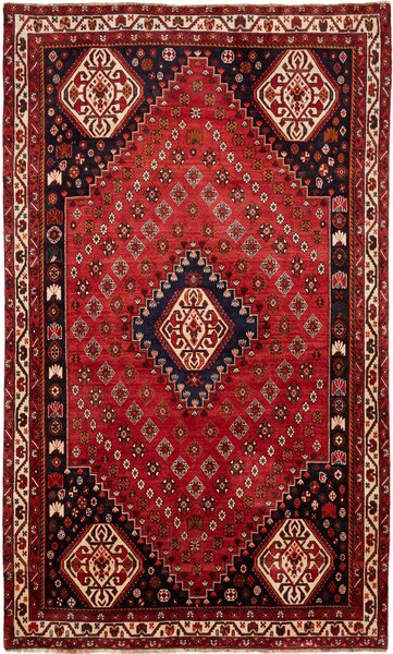 Tappeto Shiraz Persia Medaglione Rosso Blu 175x290 Cm