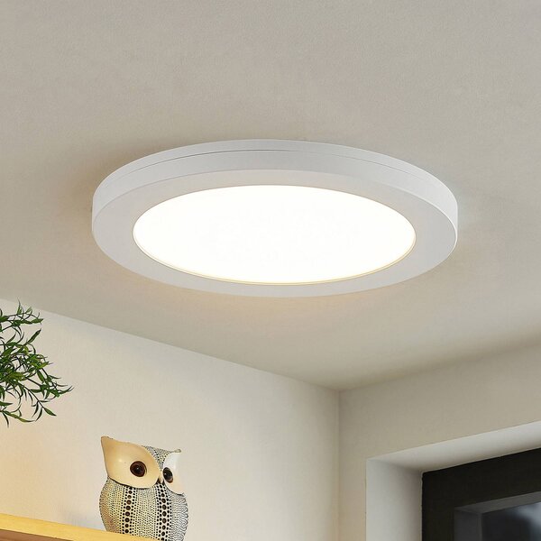 Plafoniera LED Aureka PRIOS, Bianco / Opale, Soggiorno / Sala da pranzo, Alluminio, Moderno, Plafoniera LED
