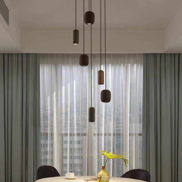 Lampada a sospensione Narion Lucande, dimmerabile, Multicolore, Soggiorno / Sala da pranzo, Metallo, Moderno, Lampada a sospensione