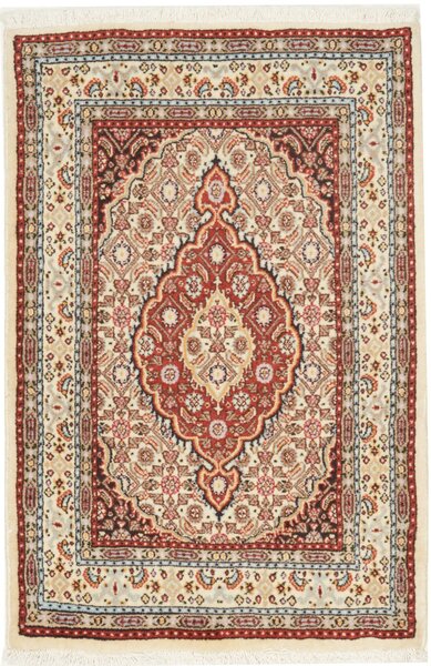 Tappeto Moud Persia Medaglione Crema Rosso 61x90 Cm