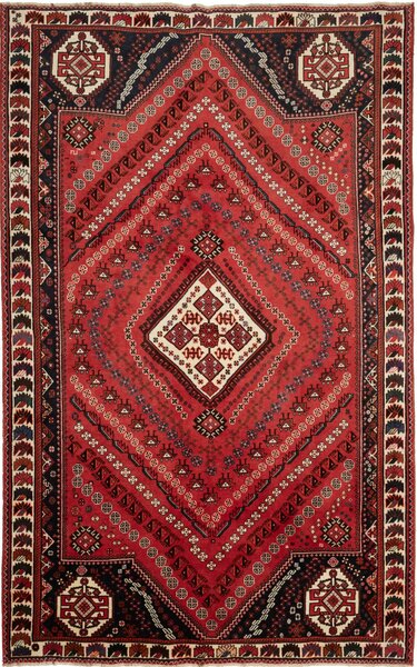 Tappeto Shiraz Persia Geometrico Rosso Blu 177x280 Cm