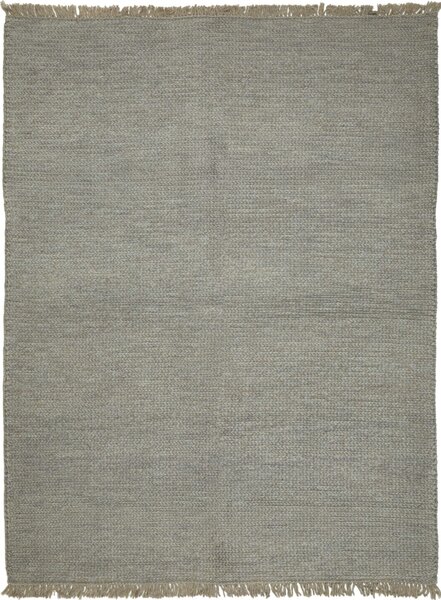 Tappeto Kilim Persia Tinta Unita Grigio Naturale 172x235 Cm