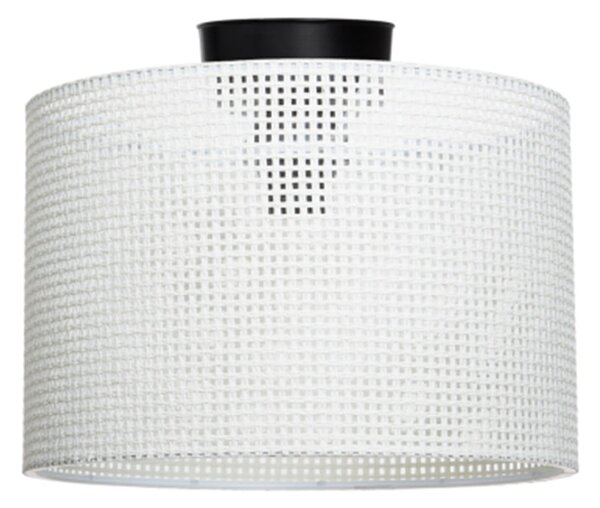 Plafoniera color crema con paralume in tessuto ø 30 cm Goza – Squid Lighting