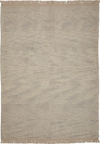 Tappeto Kilim Persia Tinta Unita Beige Chiaro Grigio 174x242 Cm