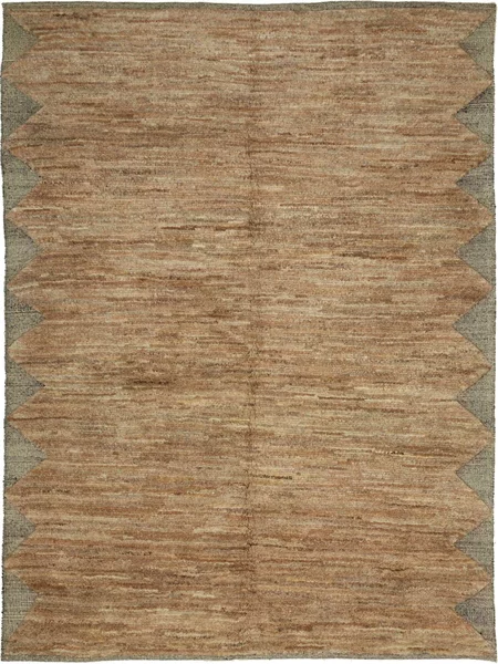 Tappeto Gabbeh Persia Astratto Marrone Beige 205x277 Cm