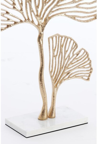 Statuetta in metallo (altezza 48 cm) Leaf - Light & Living
