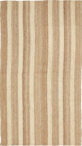 Tappeto Kilim Persia A Righe Beige Marrone Chiaro 101x181 Cm