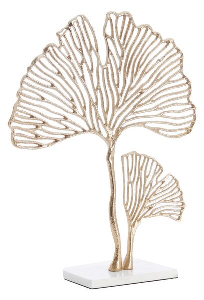Statuetta in metallo (altezza 48 cm) Leaf - Light & Living